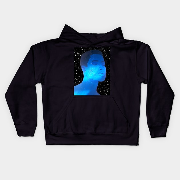 Blue Baby Boy III Kids Hoodie by SolKym Studios 